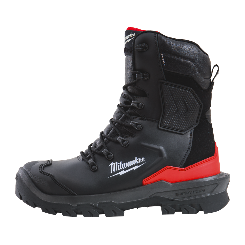 Scarpe Antinfortunistiche Milwaukee Basse FLEXTRED S3S Nere ESD SC FO SR Con Lacci Rossi - Foto 4